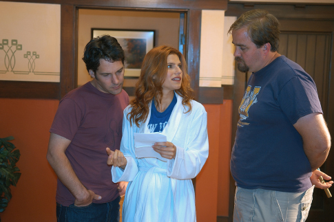 Still of Jeff Lowell, Paul Rudd and Lake Bell in Over Her Dead Body (2008)