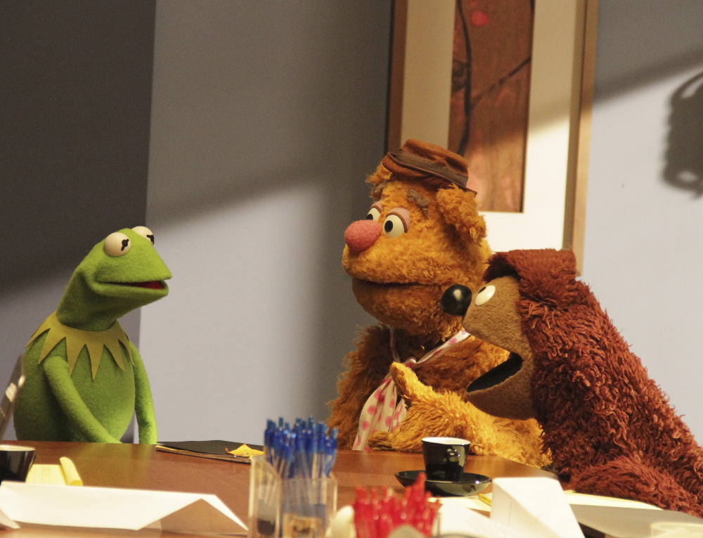 Still of David Rudman and Steve Whitmire in The Muppets (2015)