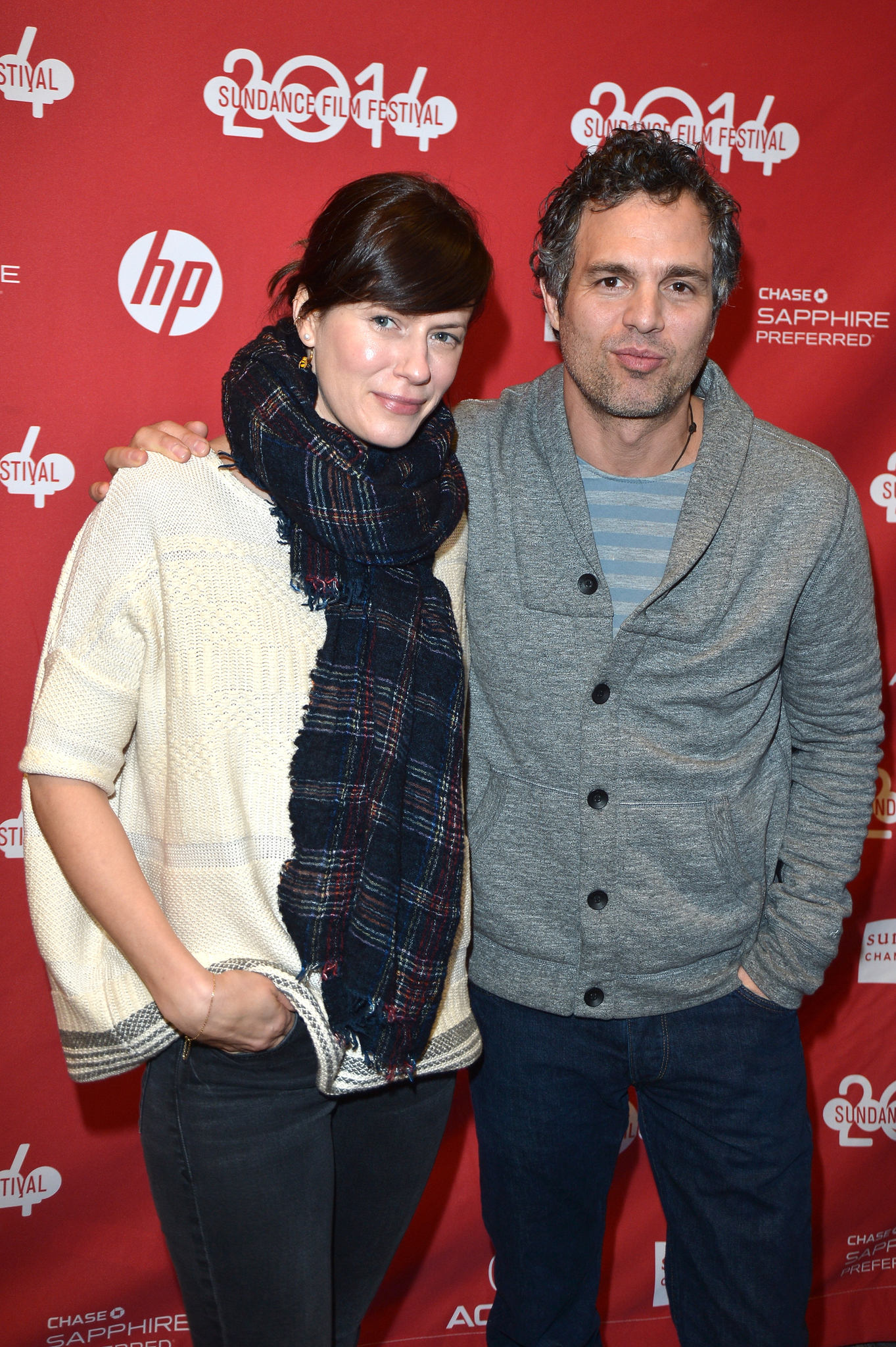 Sunrise Coigney and Mark Ruffalo at event of Infinitely Polar Bear (2014)