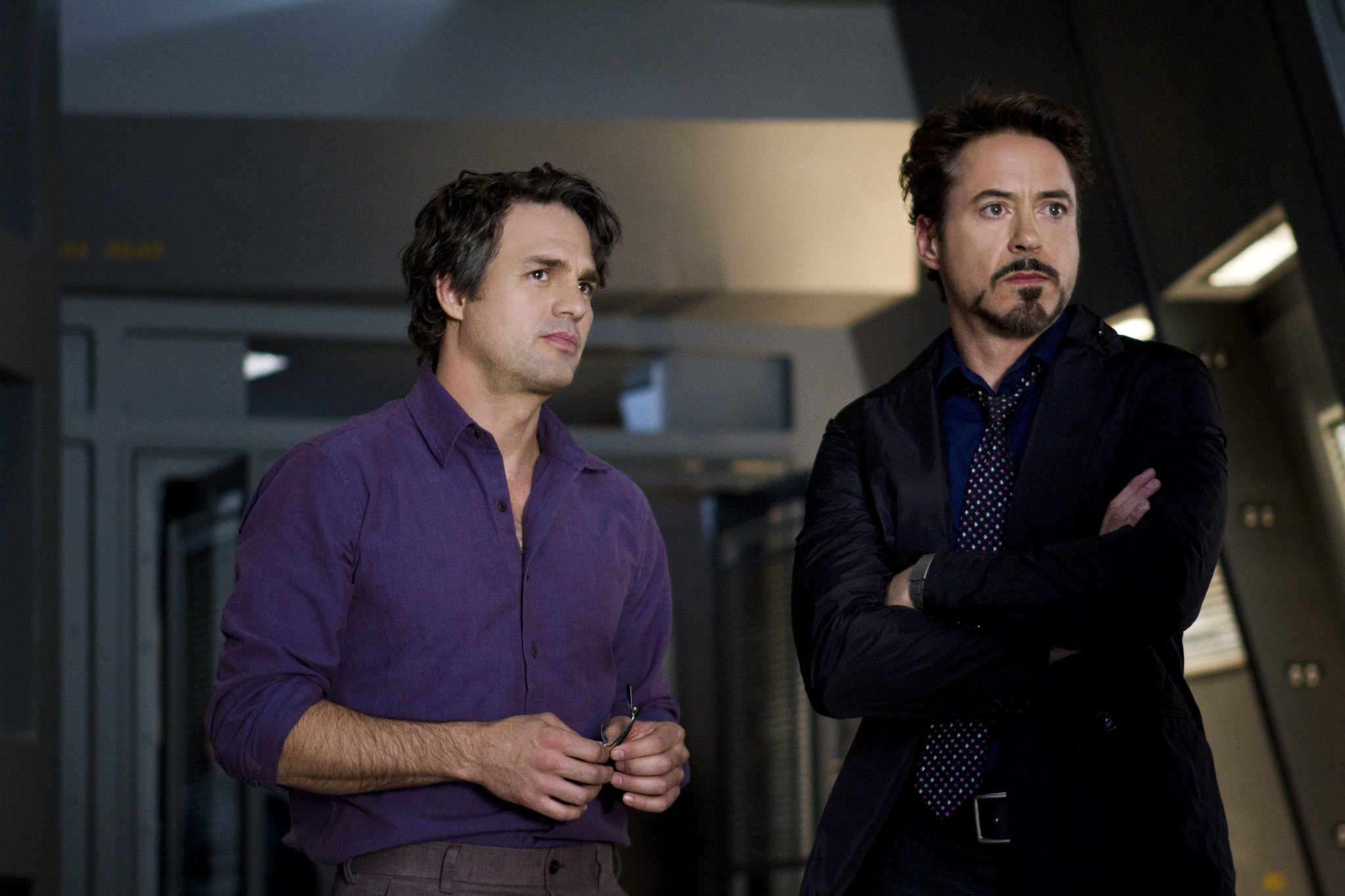 Still of Robert Downey Jr. and Mark Ruffalo in Kersytojai (2012)