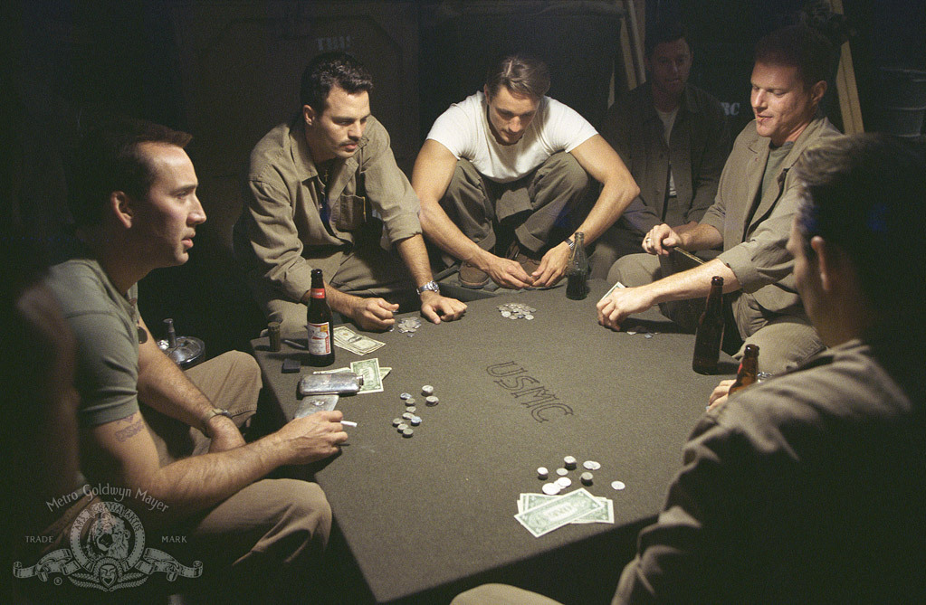 Still of Nicolas Cage, Noah Emmerich, Martin Henderson and Mark Ruffalo in Windtalkers (2002)