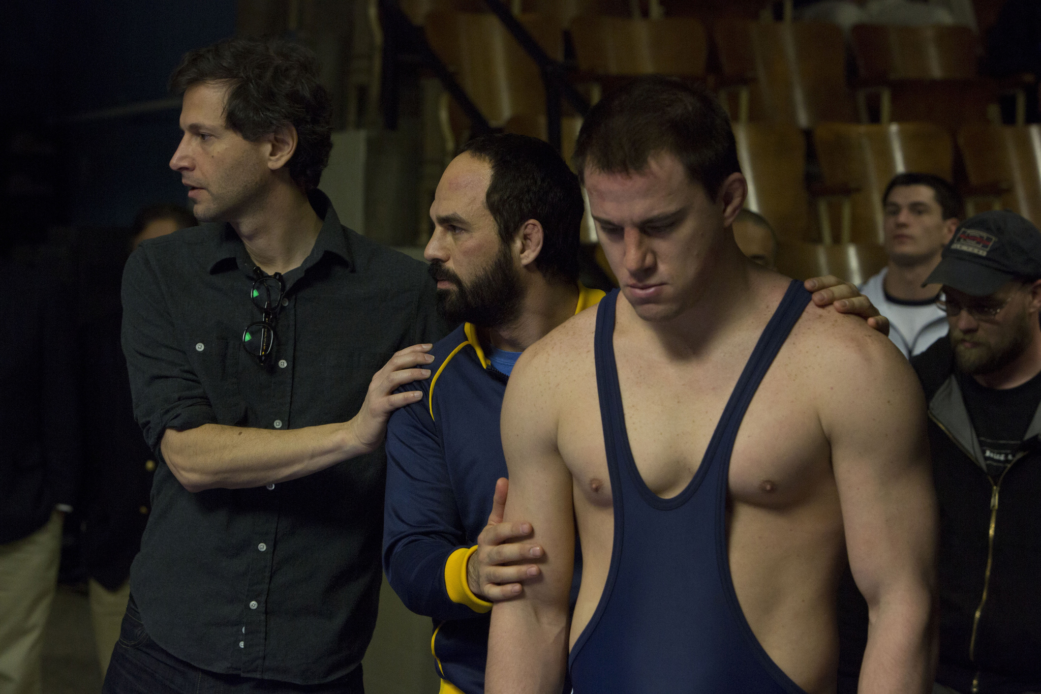 Bennett Miller, Mark Ruffalo and Channing Tatum in Foxcatcher (2014)