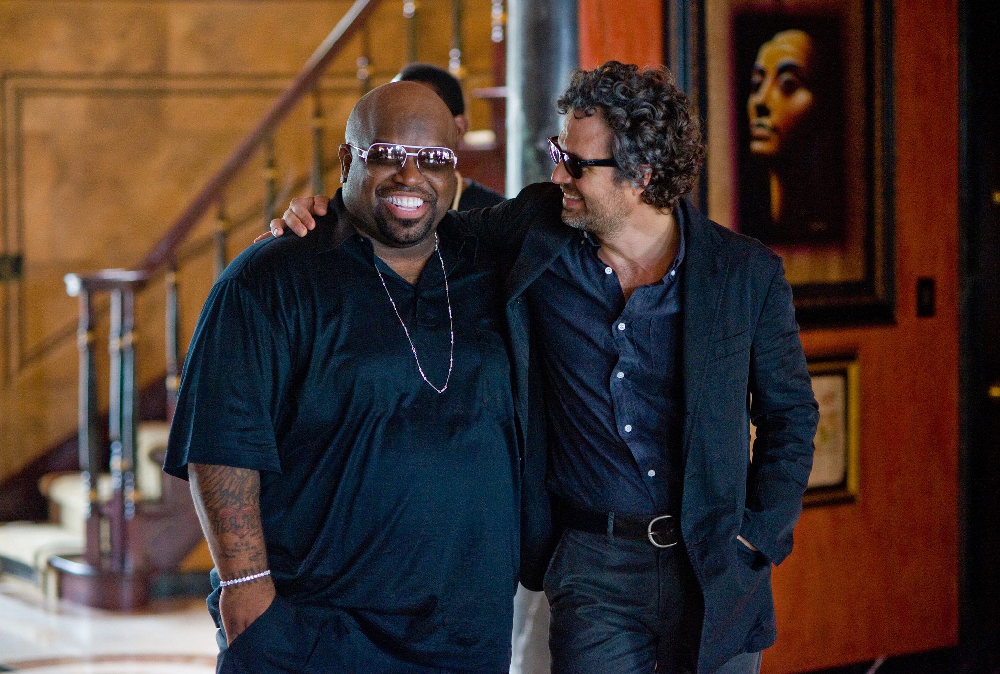 Still of CeeLo Green and Mark Ruffalo in Dar karta, is naujo (2013)