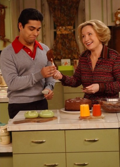 THAT '70s SHOW: Feeling lonely because of Fez's (Wilmer Valderrama, L) new love interest, Kitty (Debra Jo Rupp, R) tries to spend more quality time with him in THAT '70s SHOW episode 
