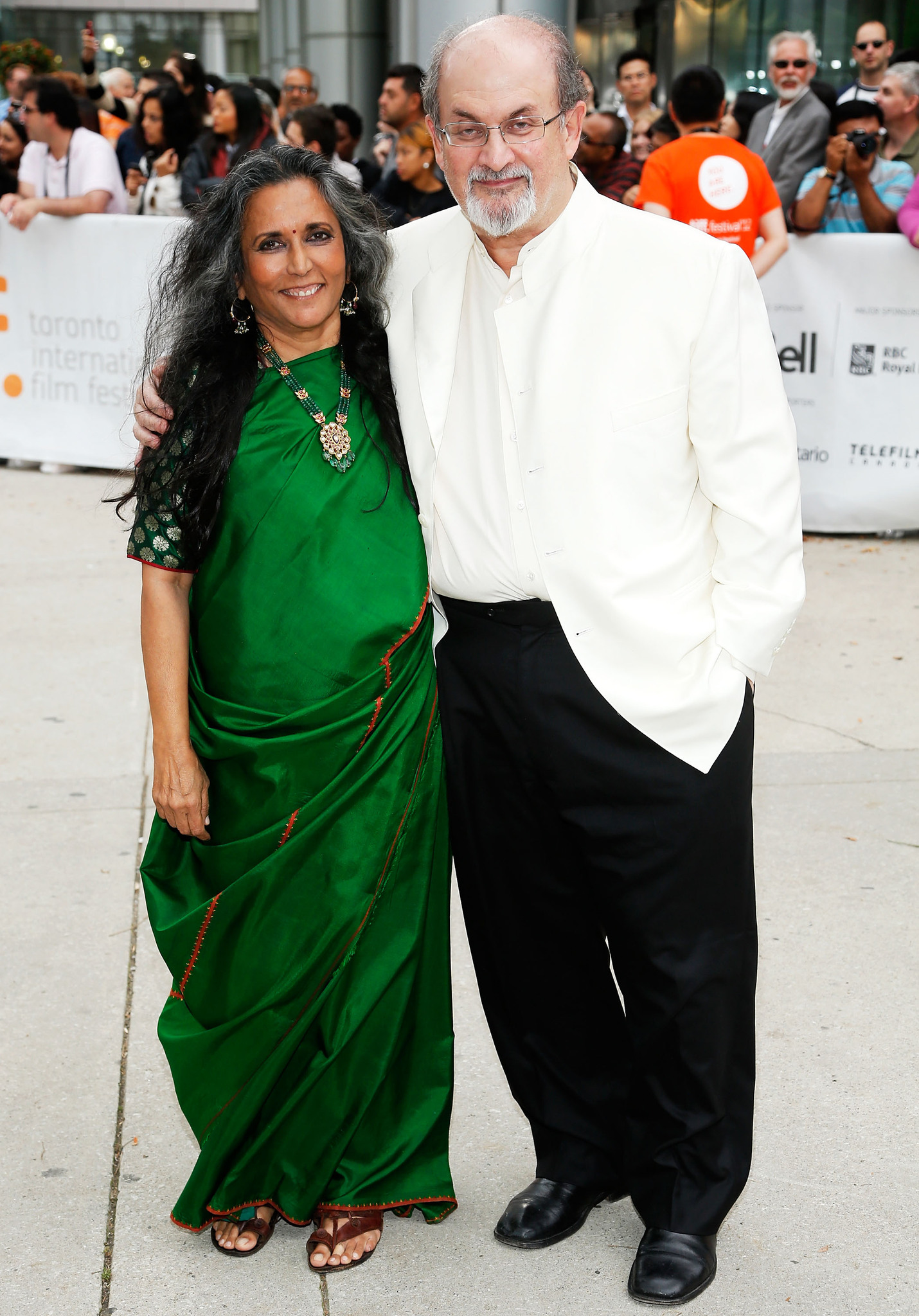 Deepa Mehta and Salman Rushdie at event of Midnight's Children (2012)