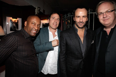 John Singleton, George Hickenlooper, David O. Russell and Tom Ford at event of A Single Man (2009)