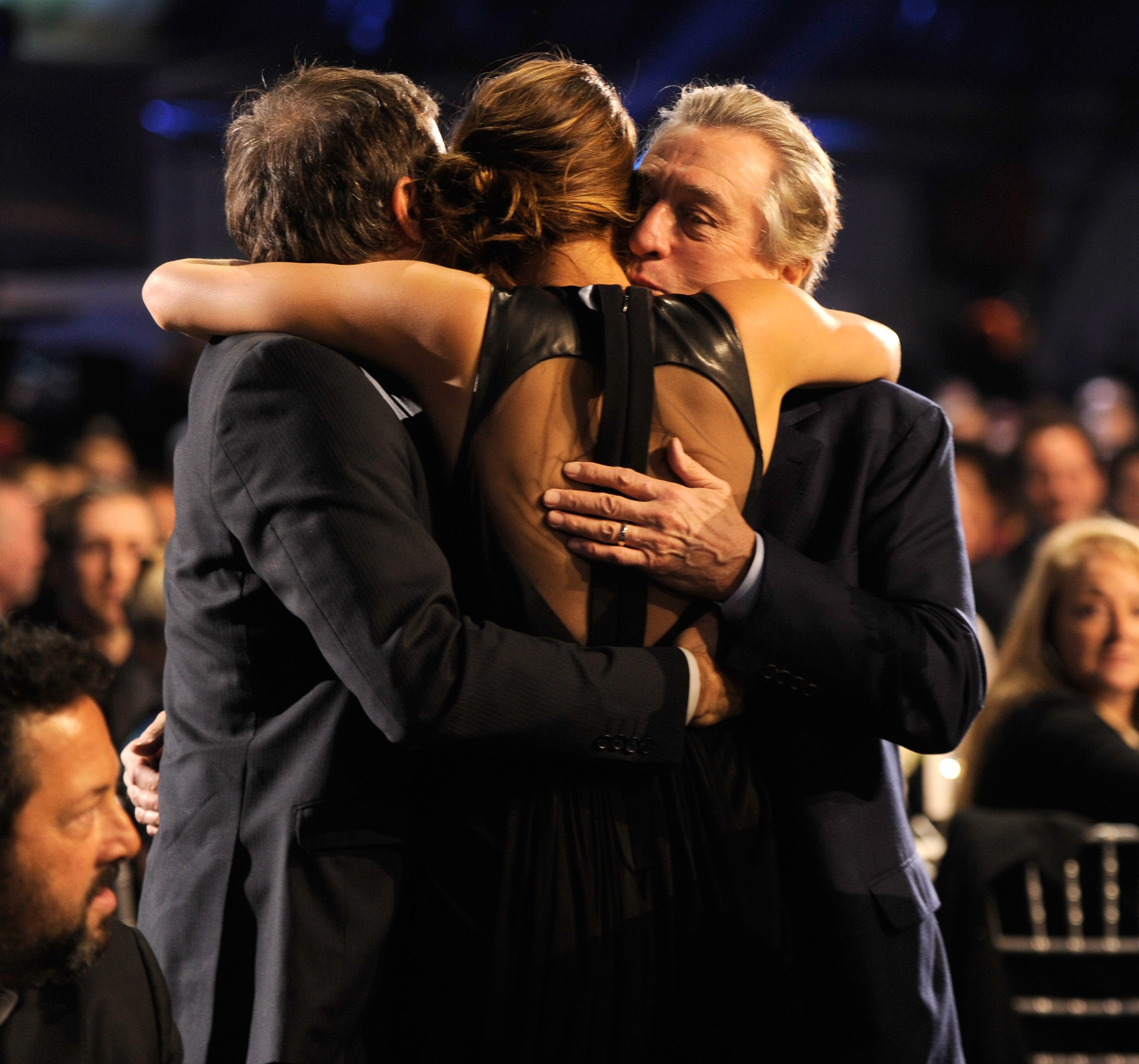 Robert De Niro, David O. Russell and Jennifer Lawrence