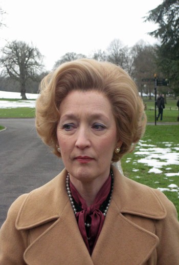 Leslie Mansville as Margaret Thatcher in 'The Queen', Blast Films for C4