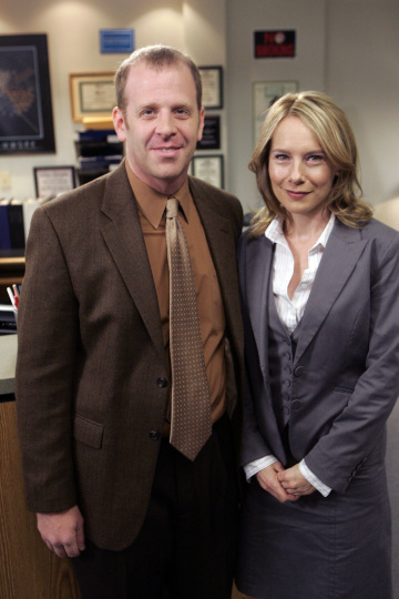 Still of Paul Lieberstein and Amy Ryan in The Office (2005)