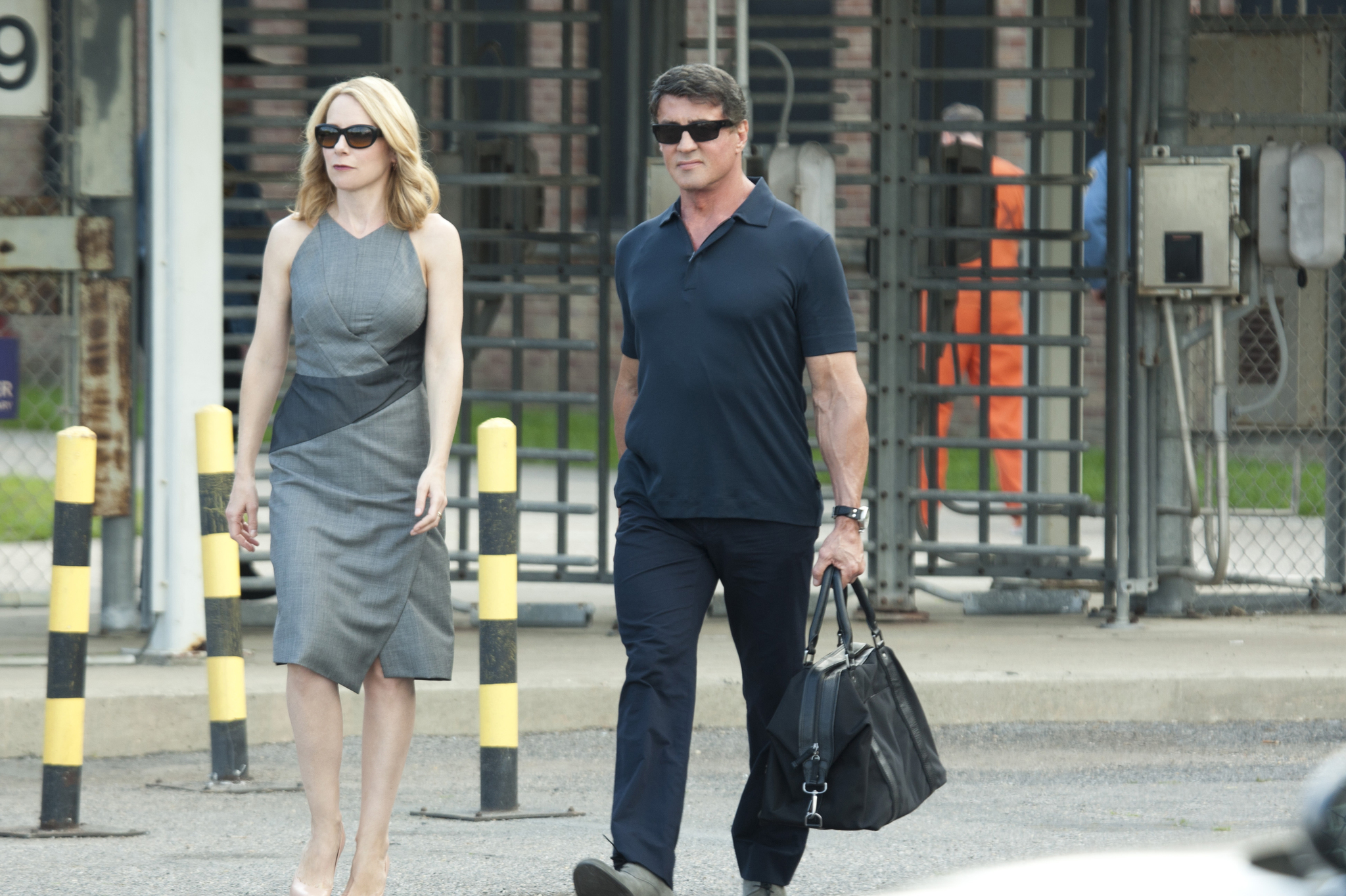Still of Sylvester Stallone and Amy Ryan in Pabegimo planas (2013)