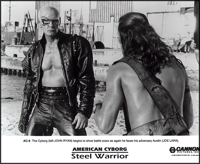 Publicity still for American Cyborg shot on location in Israel