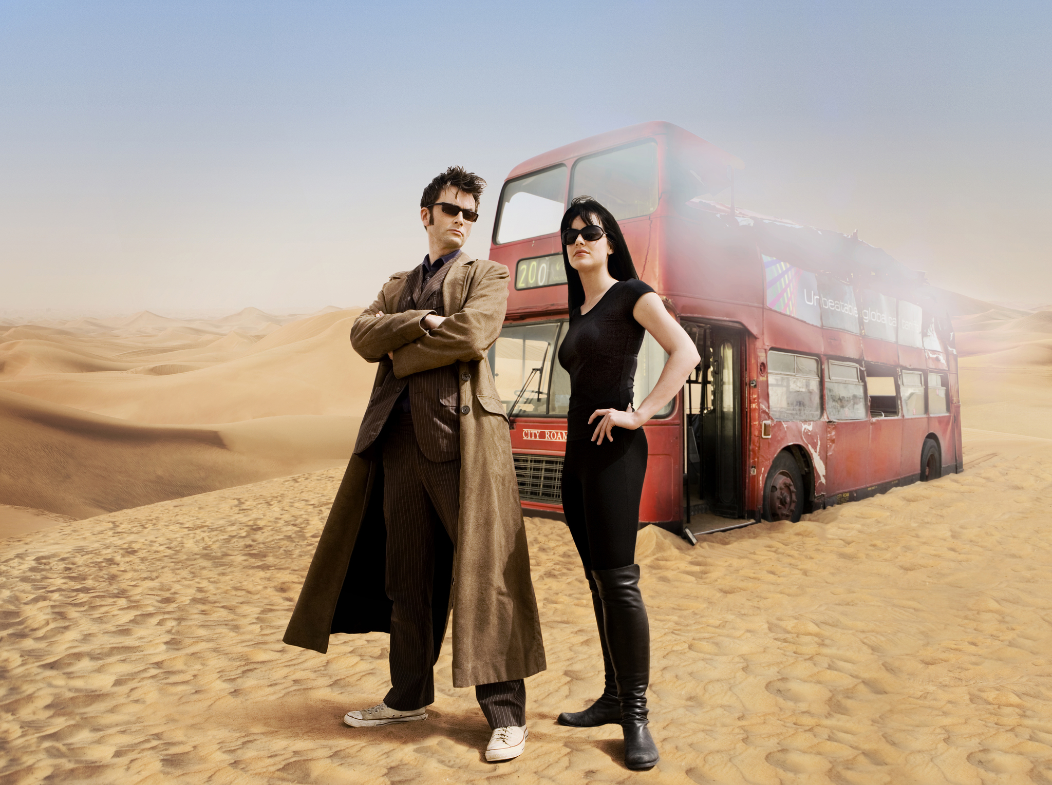 Michelle Ryan and David Tennant in Doctor Who (2005)