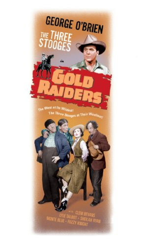 Moe Howard, Larry Fine, George O'Brien and Sheila Ryan in Gold Raiders (1951)