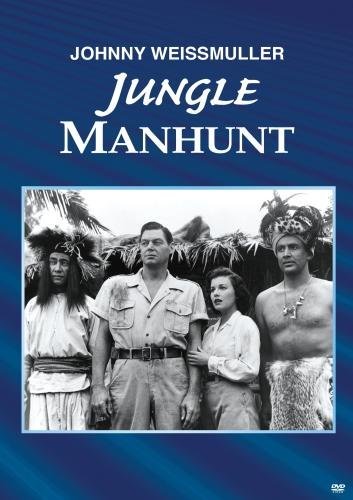 Sheila Ryan, Rick Vallin and Johnny Weissmuller in Jungle Manhunt (1951)