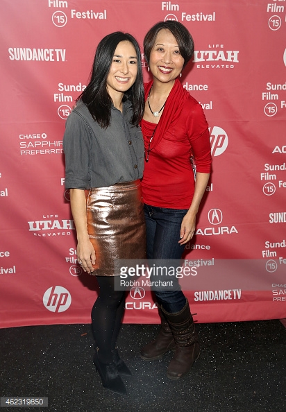Jeanne Sakata & Jennifer Ikeda at world premiere of indie film ADVANTAGEOUS, 2015 Sundance Film Festival, Park City, Utah