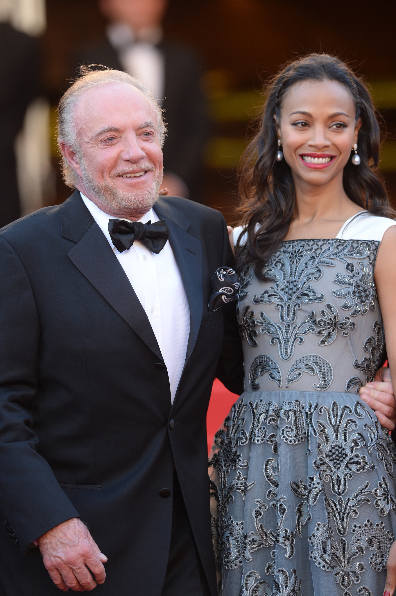 James Caan and Zoe Saldana at event of Blood Ties (2013)