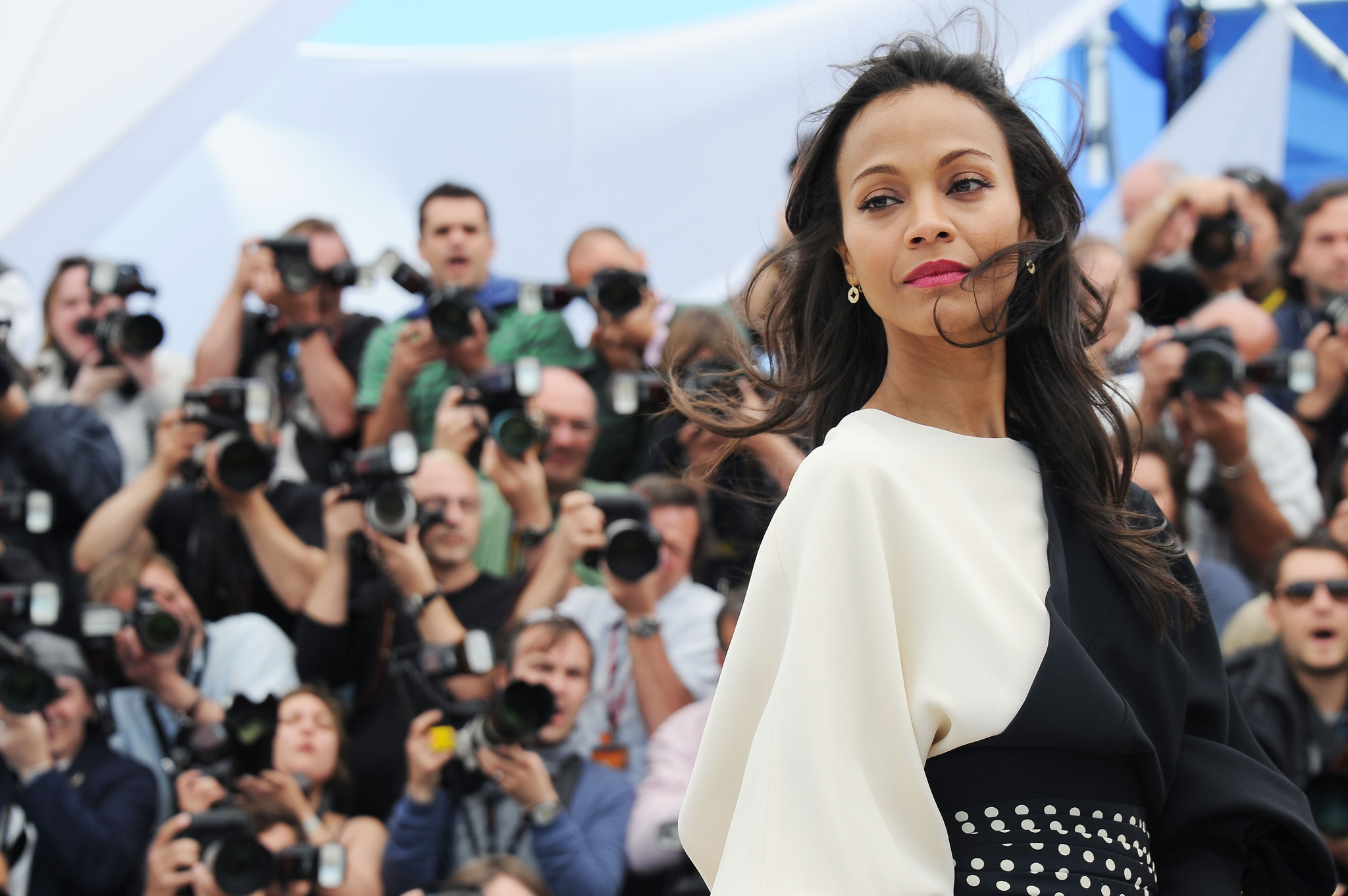 Zoe Saldana at event of Blood Ties (2013)