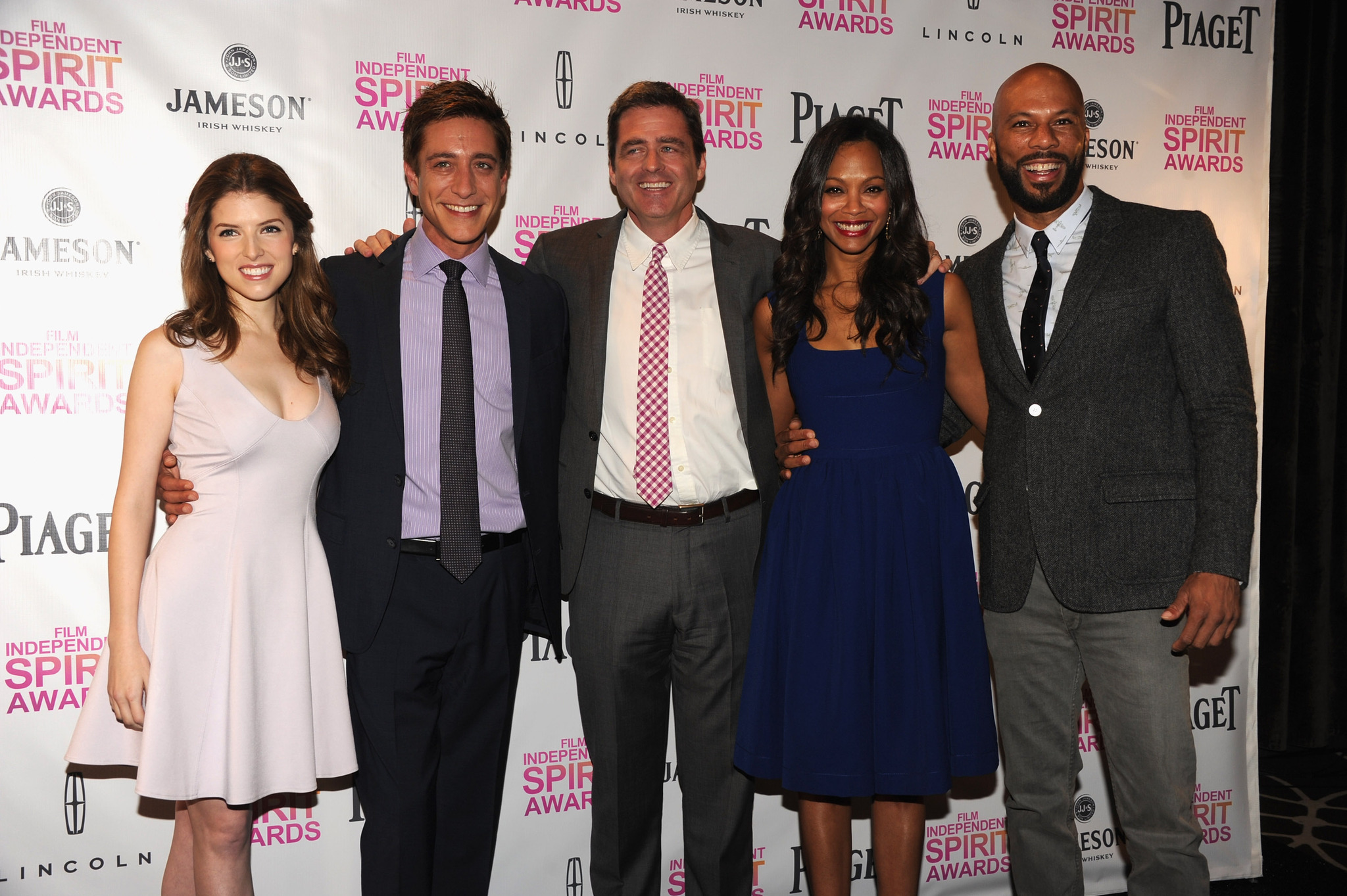 Anna Kendrick, Zoe Saldana, Josh Welsh, Common and Sean McManus