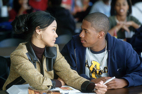 Still of Nick Cannon and Zoe Saldana in Drumline (2002)