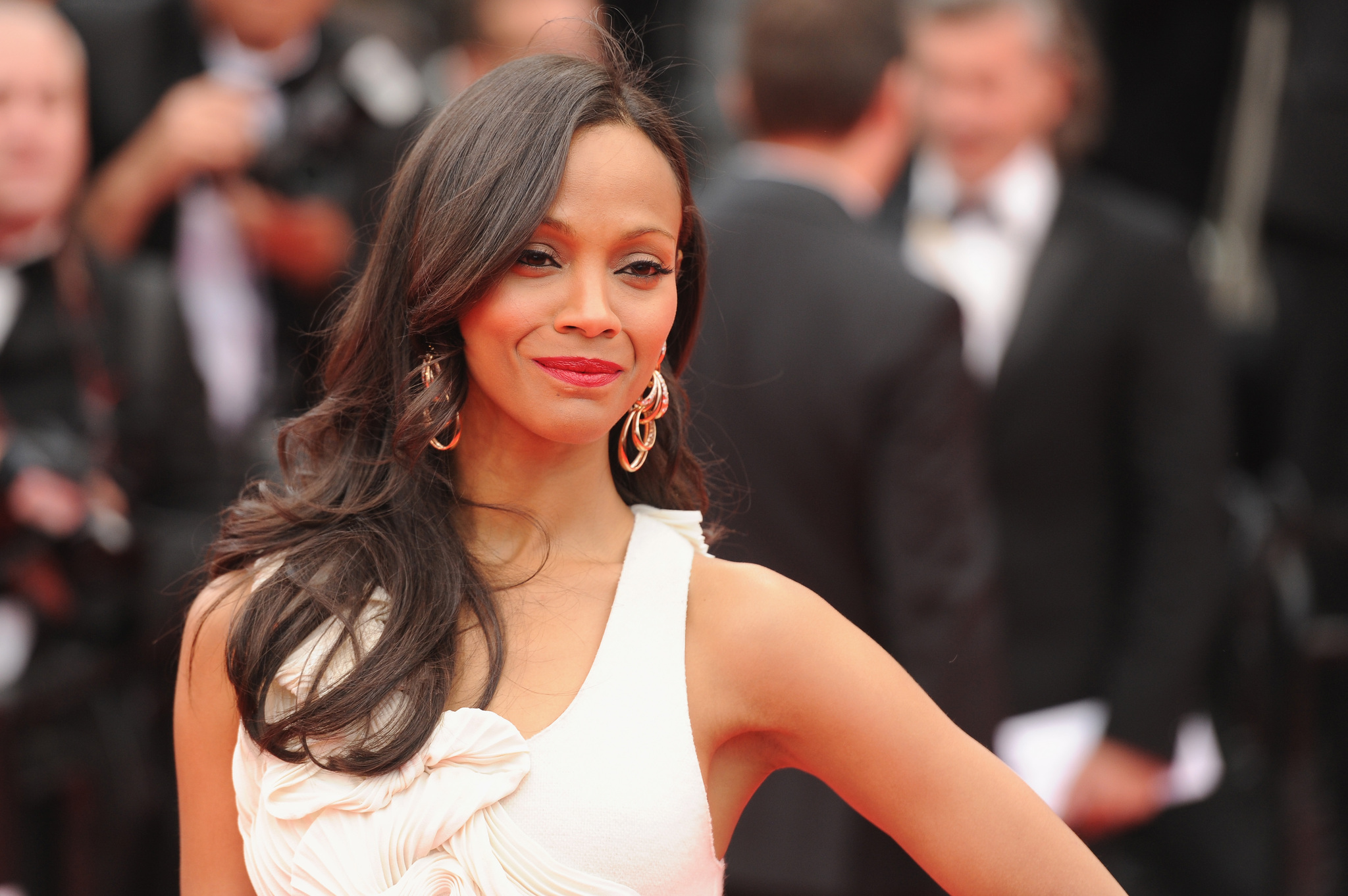 Zoe Saldana at event of Monako princese (2014)