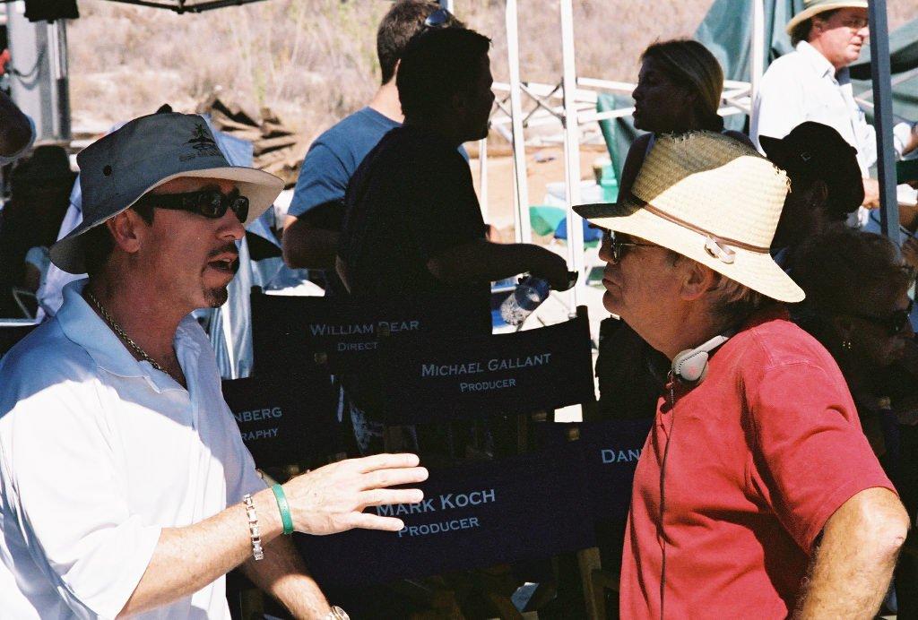 Producer David Salzberg and Director William Dear on location Vallesquez Ranch, CA The Perfect Game