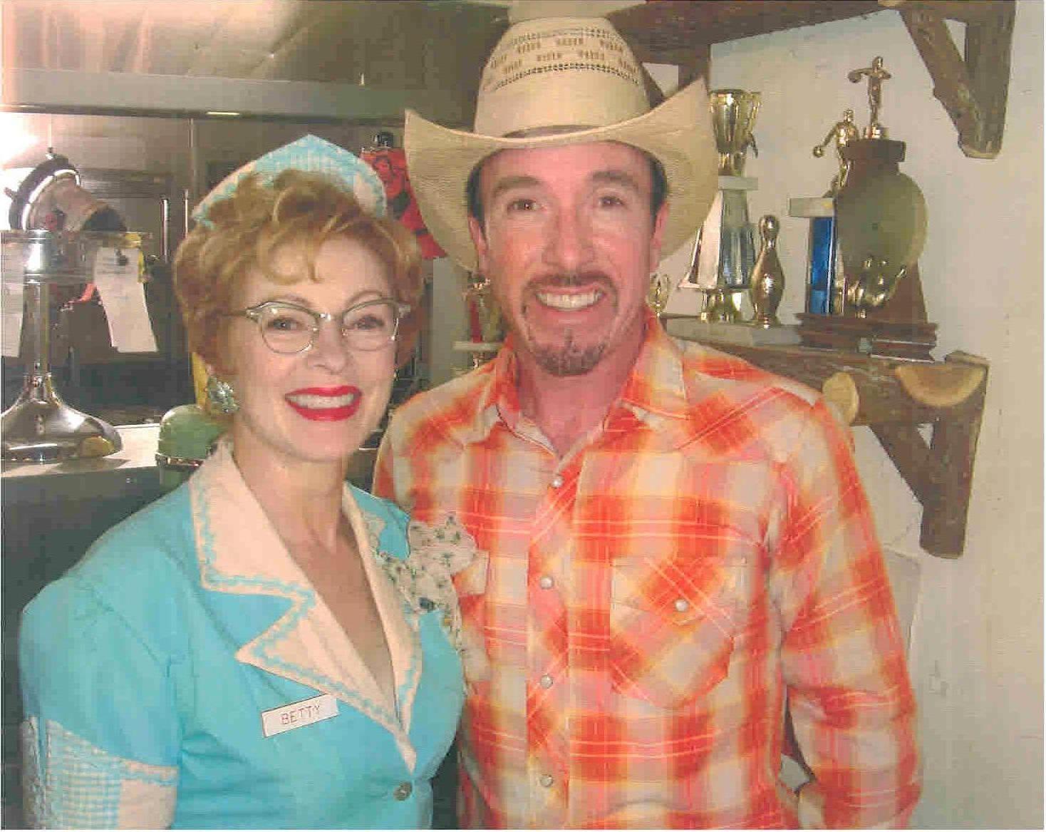 Frances Fisher w/David Salzberg The Perfect Game, FT Worth Diner Set, August , Lancaster, CA