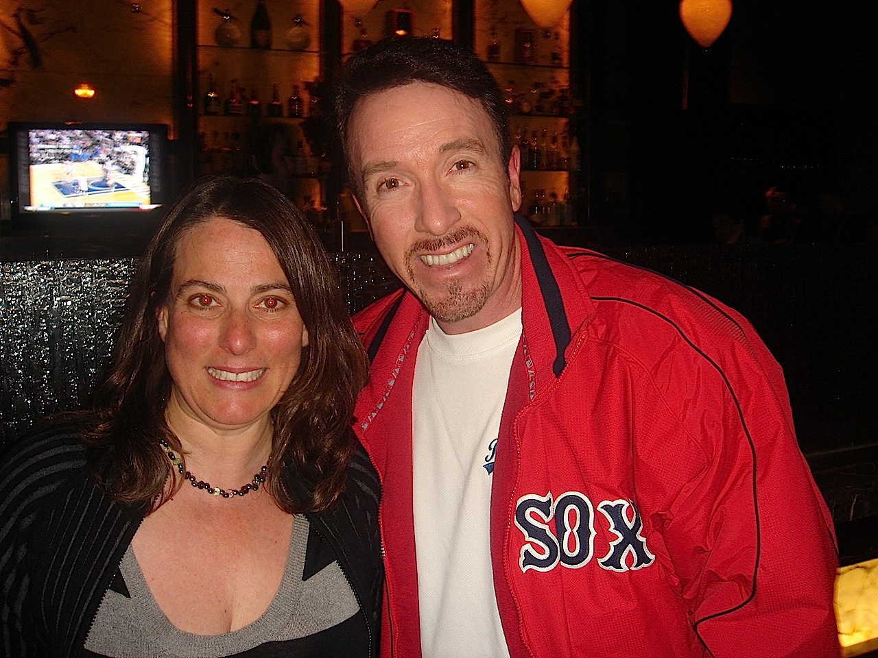 With Vinca Jarrett at the Boston Premier of The Perfect Game
