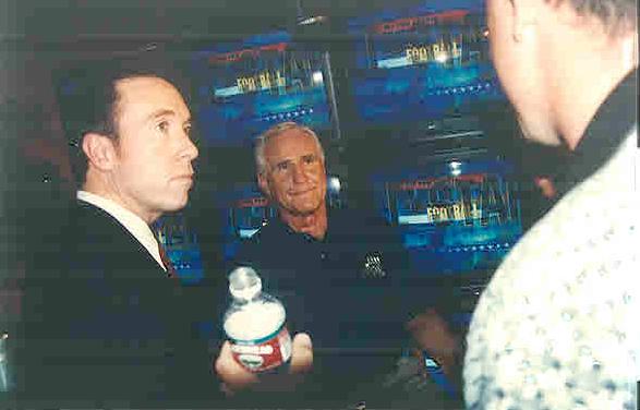 David Salzberg-Producer, Don Shula -Host, and Peter Salzberg. On the All Pro Sports-Fox Sports Set