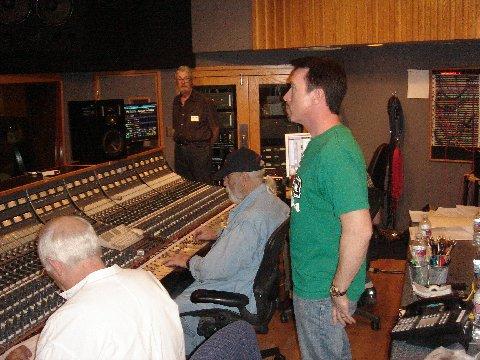 David Salzberg, Producer at The Perfect Game scoring sessions, Composer, Bill Conti Studio B Capitol Records Hollywood CA 2008
