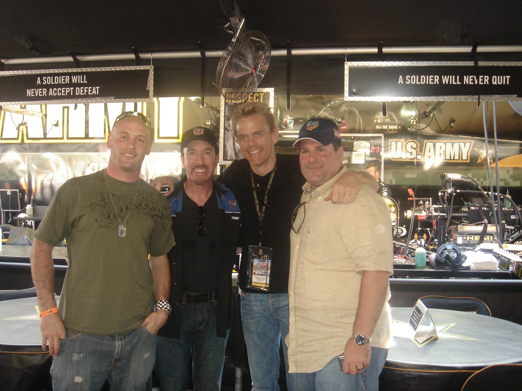 Brian Patch, David Salzberg, Christopher Titus and Angelo Paletta NHRA Winter Nationals, Pomona, CA 2006