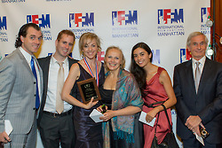 Matthew Flugger, Dan Flugger, Tara Samuel (Best Actress Winner) Eileen Samuel, Erika Ameida, Michael Flugger, International Festival Manhattan 2012.