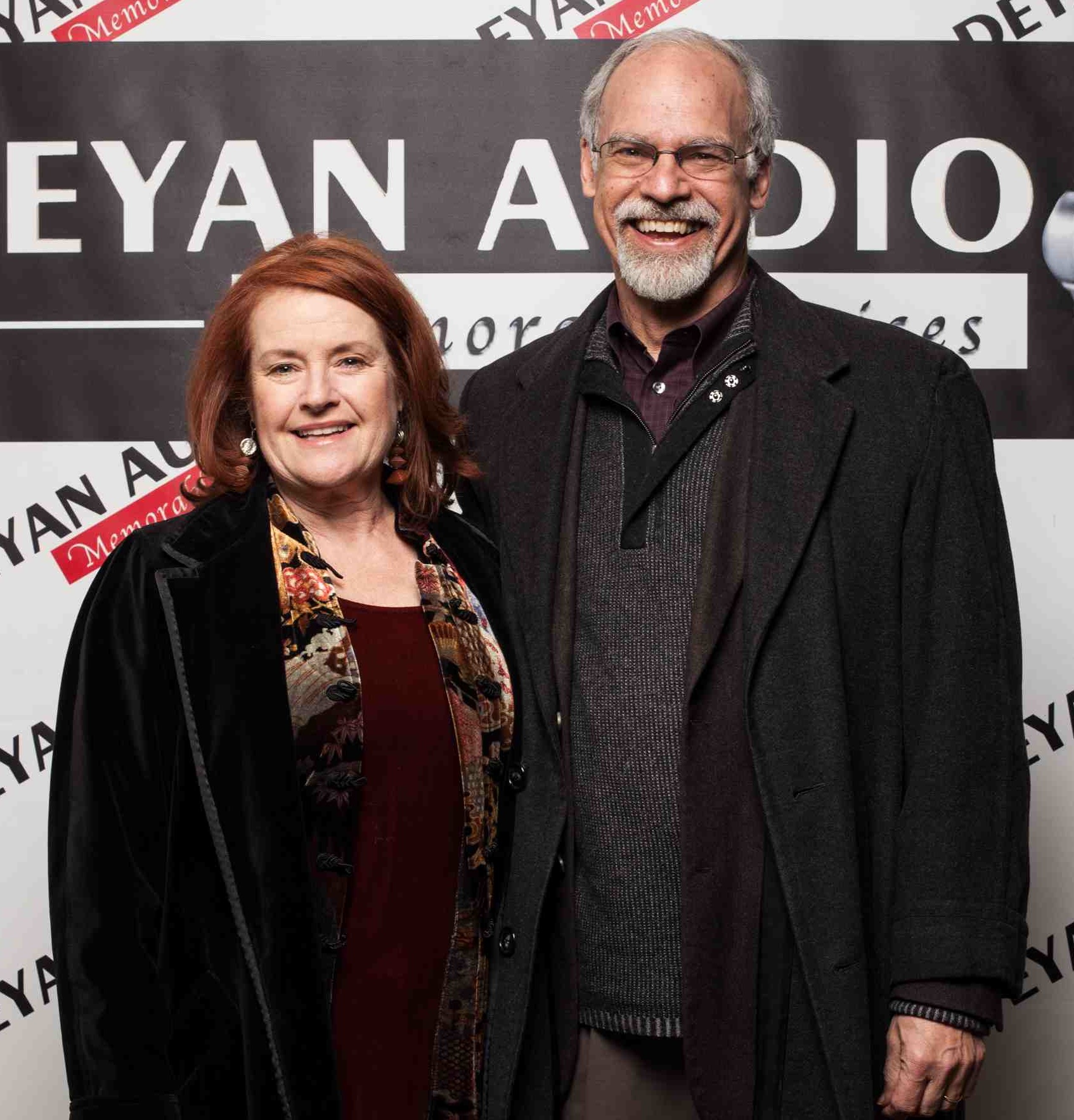 Fred and wife Amanda Carlin at Deyan Audio housewarming