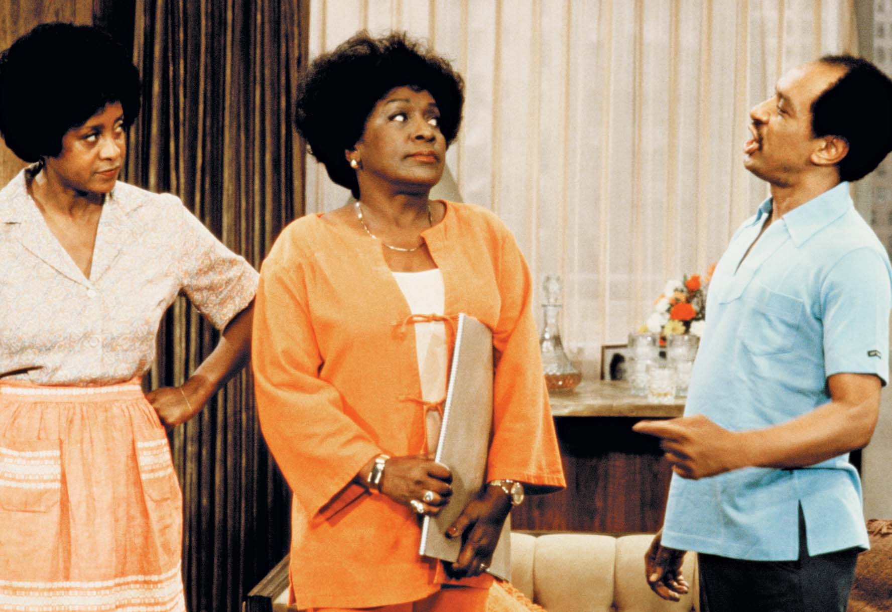 Still of Marla Gibbs, Sherman Hemsley and Isabel Sanford in The Jeffersons (1975)