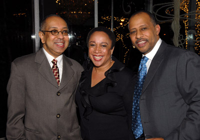 S. Epatha Merkerson, Ruben Santiago and George C. Wolfe