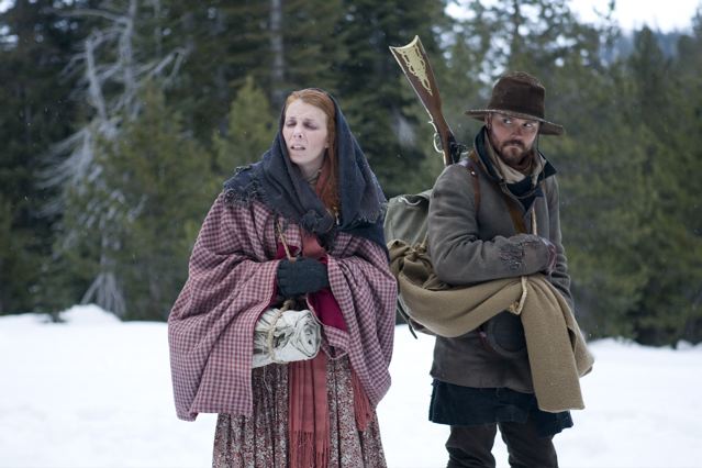 Michele Santopietro and Clayne Crawford in THE DONNER PARTY