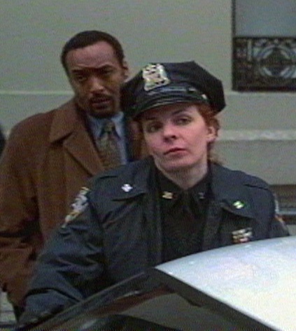LAW & ORDER: Michele as Officer Karen Rachman with Jessie L. Martin