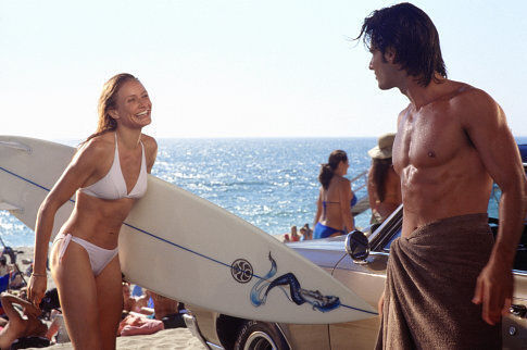 Still of Cameron Diaz and Rodrigo Santoro in Charlie's Angels: Full Throttle (2003)