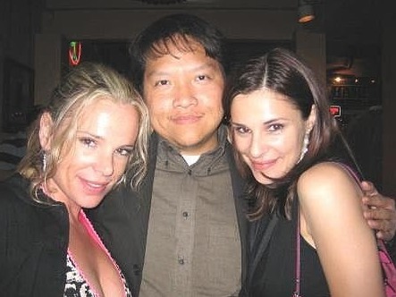 Devon Odessa, Edwin A. Santos and Sarah Lassez at the Mad Cowgirl Wrap Party (2006).