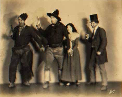 Still of Olive Borden, Frank Campeau, J. Farrell MacDonald and Tom Santschi in 3 Bad Men (1926)