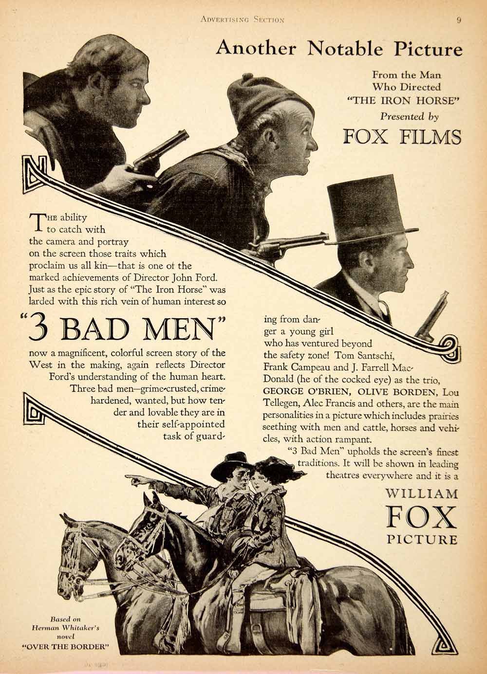 Frank Campeau, J. Farrell MacDonald and Tom Santschi in 3 Bad Men (1926)