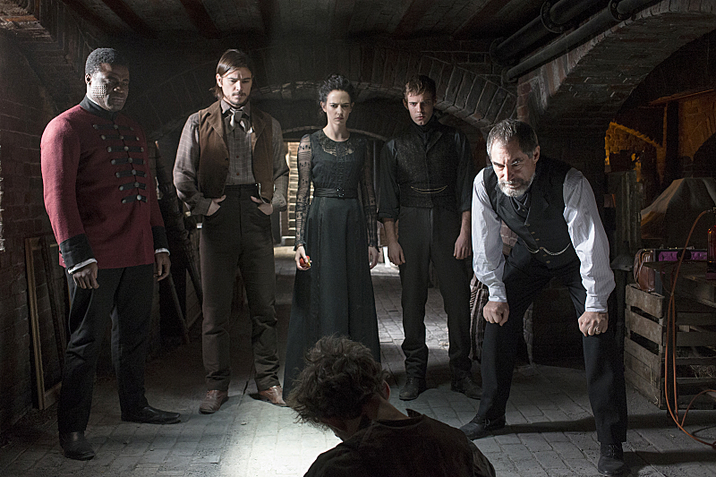 Still of Timothy Dalton, Josh Hartnett, Danny Sapani, Eva Green and Harry Treadaway in Penny Dreadful (2014)