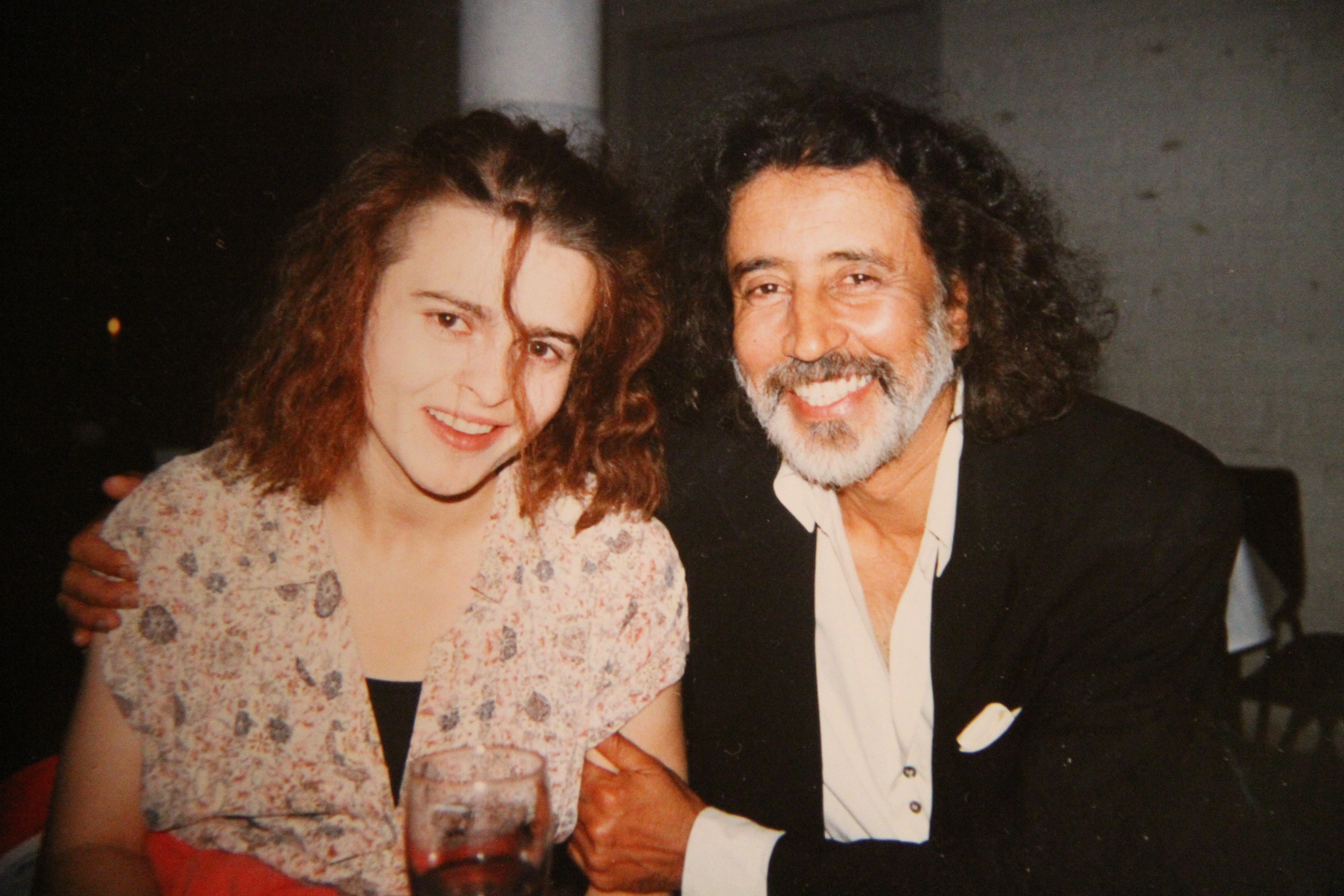 Vic Sarin with Helena Bonham Carter. 