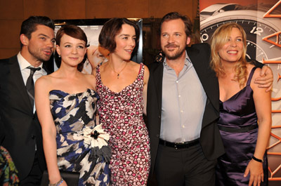 Peter Sarsgaard, Lone Scherfig, Olivia Williams, Dominic Cooper and Carey Mulligan at event of An Education (2009)