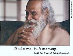 H.H. Sri Swami Satchidananda Maharaj Photo courtesy of Harper's Bazaar Magazine and Tara and Peter Guber - CEO: Mandalay Entertainment