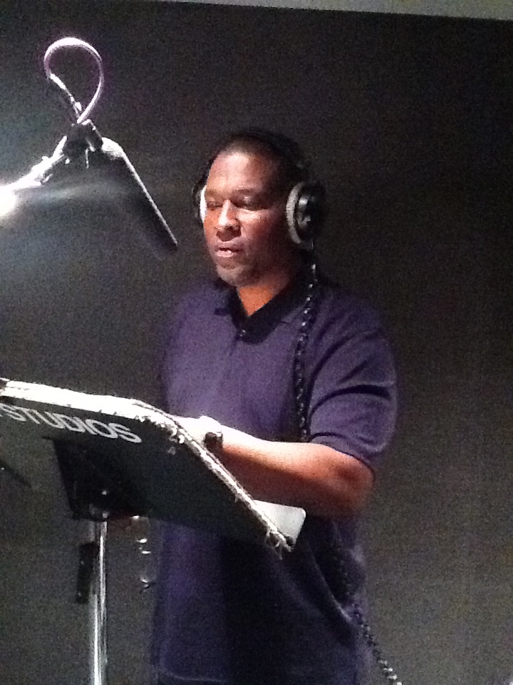 Rodney Saulsberry in a voice-over session at LA Studios in Los Angeles on August 29, 2011.