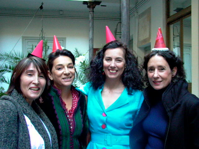 Amparo Delibes, Carmela Casares, Victoria Bermejo and Marina Saura at her reading of Christine Noestlinger's 