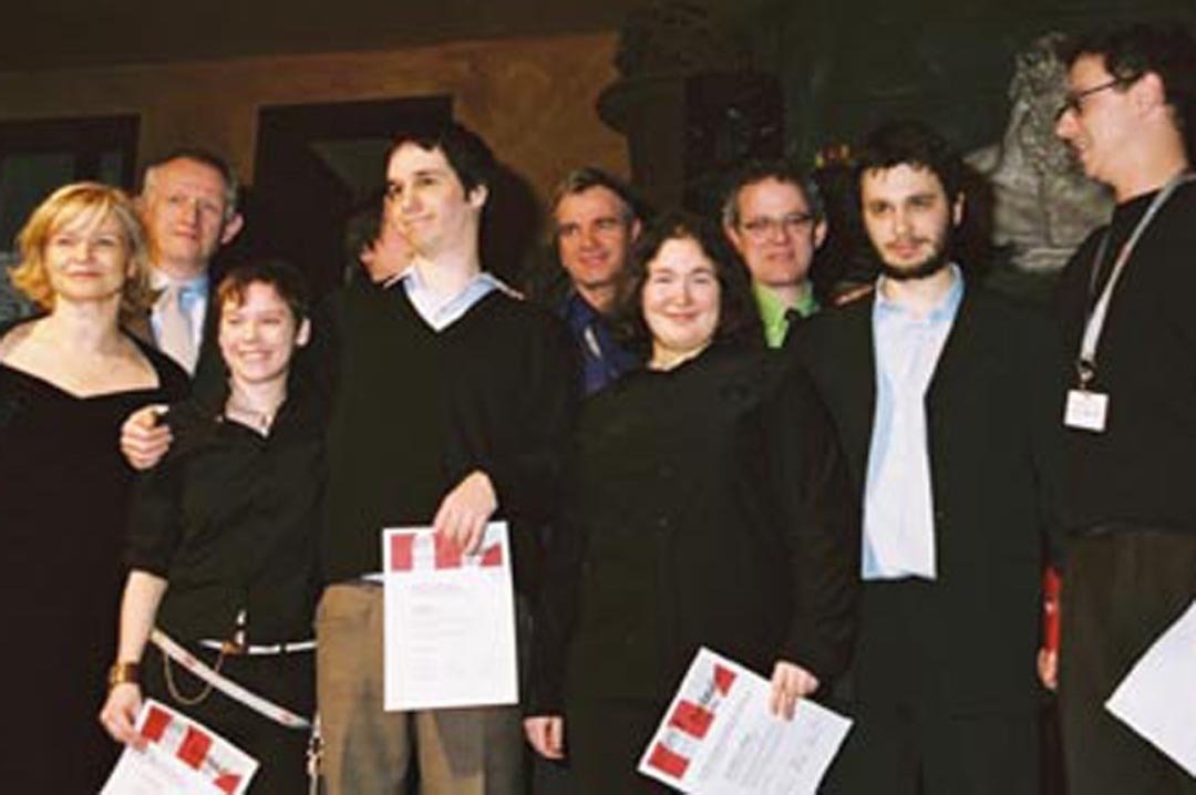 Winning best short film (Panorama) Berlin International Film Festival, 2003. Director Jonathan Lemond is far right.