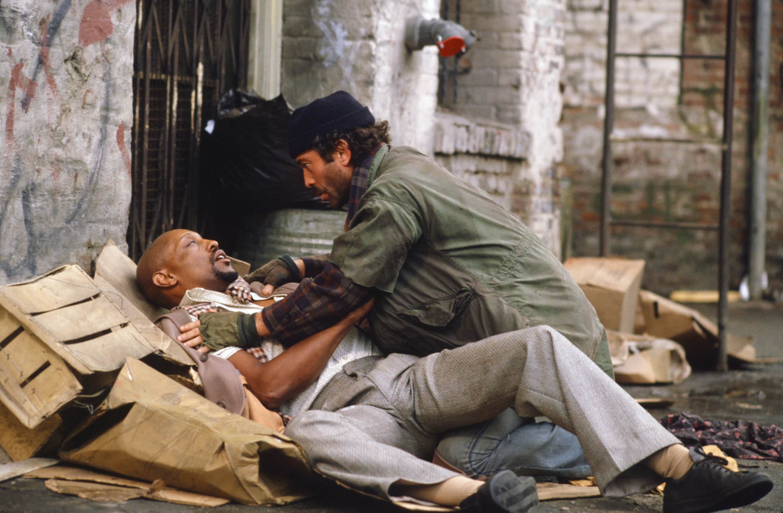 Still of Nick Savage and Bruce Weitz in Hill Street Blues (1981)