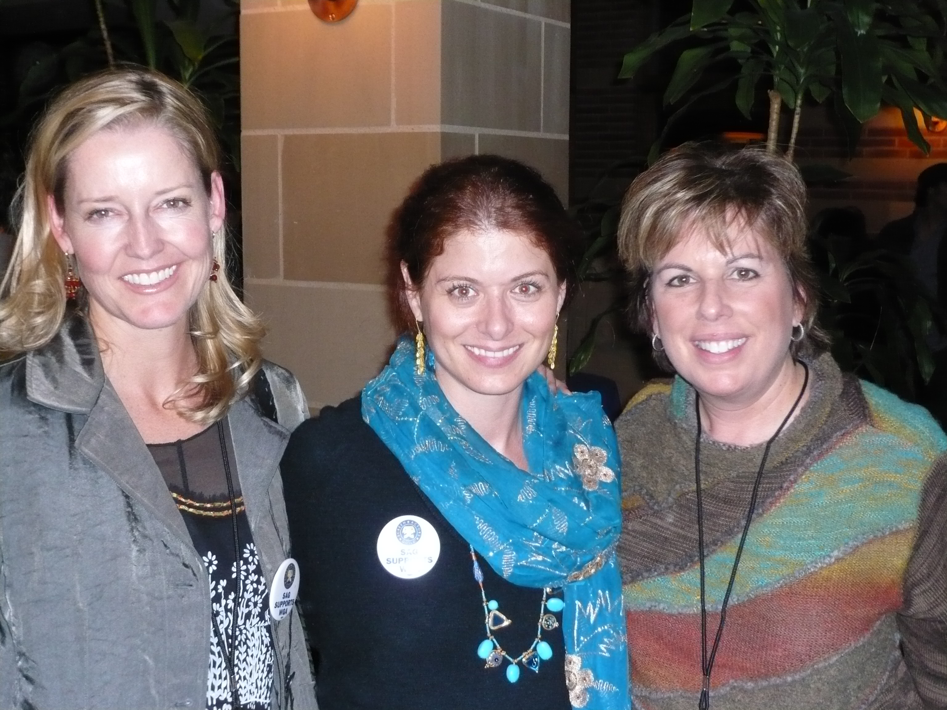 Susan Savage, Debra Messing, and Ilyanne Kichaven @ the WriteAid benefit @ Royce Hall