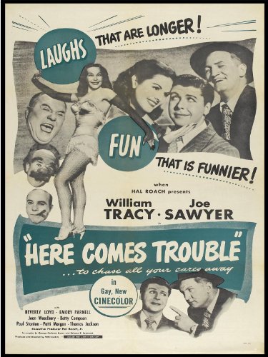 Eddie Bartell, Beverly Lloyd, Emory Parnell, Joe Sawyer, William Tracy and Joan Woodbury in Here Comes Trouble (1948)